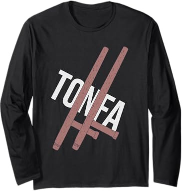 Tonfa - Tong Fa Pair - Okinawan Fighting Long Sleeve T-Shirt