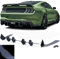Sport Heckdiffusor Cup Ansatz Schwarz Glanz für Ford Mustang GT MK6 ab 14