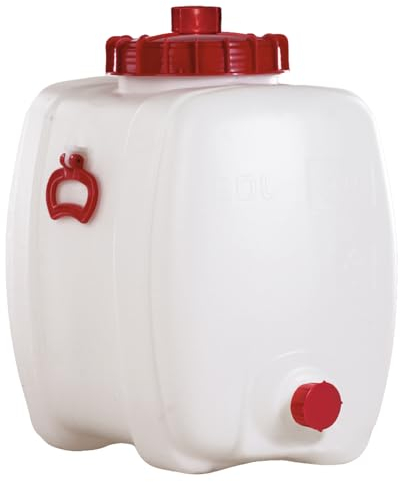 GRAF Universal-Fass 60 Liter oval aus lebensmittelechten PE - Wasserkanister, Kanister, Gärbehälter, Fass, Wasserbehälter, Mostfass, Wasserfass, Fass mit Deckel, Mostfass 60l, Kunststofffass, Fass 60l