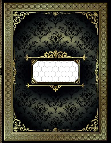 RPG Notebook: 1/2 Hex Pointy Topped Grid Pages: Tabletop Role-Playing Games Journal | Campaign Planner for Game Masters