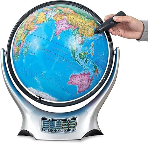 ABGRC Globus Weltkugel Interaktive Globen mit Smart Pen Lernkugel der Welt für Kinder Kinder Lernen 12,5 Zoll Durchmesser Aktualisiert