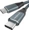 Twozoh Cavo 4K USB C 100W 2M (All-in-One), USB 3.2 Gen 2 X 2 20Gbps Trasferimento Dati USB C 3.1 Tipo C PD Ricarica Rapida Monitor Video 4K