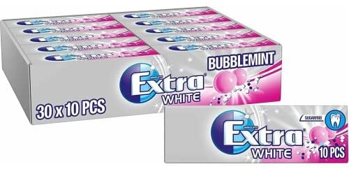 Wrigley's Extra White Bubble mint Chewing Gum 14g (12 pcs)