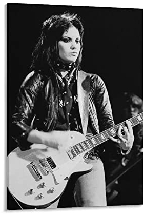 XINGSHANG Joan Jett Poster, Stern-Poster, Musikposter, Malerei auf Leinwand, Wandkunst, Poster, Scrollbild, Druck, Wanddekoration, Heimposter, 50 x 75 cm