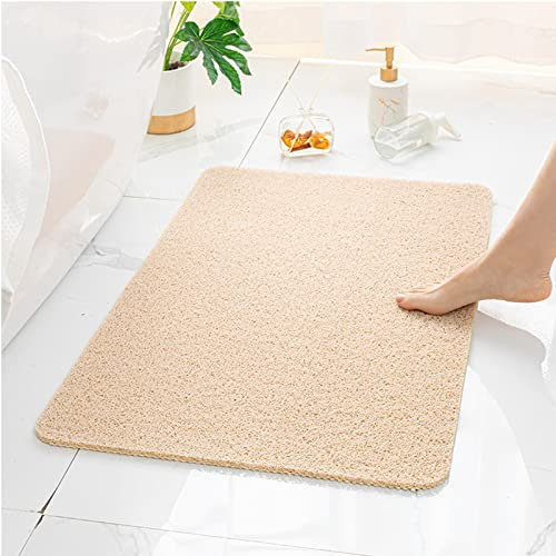 Penubuy rutschfeste Duschmatte, 40 * 60cm rutschfeste Matte mit poröser Struktur, langlebig und leicht zu reinigen(beige)
