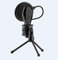 Ruiqas Profesional Micrófono Pantalla de Viento Pop Filtro con Trípode Desmontable de Sobremesa Soporte de Micrófono de Apoyo Shock Mount