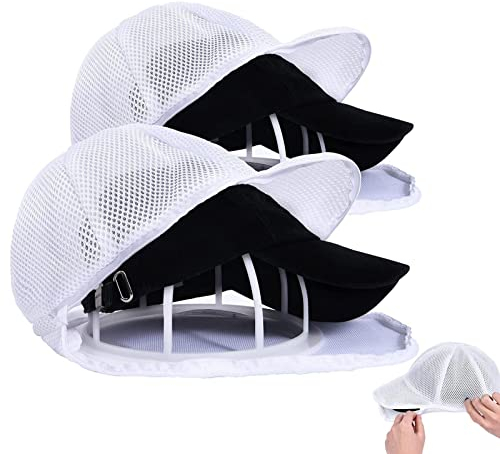 Baseball Hat Washer, Hat Cleaning Kit With Hat Washer Cage And Laundry Bag, 2 Pack ULG Hat Cleaner For Baseball Caps, Hat Organizer/Cap Washer For Dishwasher, Washing Hat Rack Hat Holder