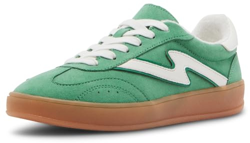 Madden Girl Women's Giia Sneaker, Green Multi, 6.5