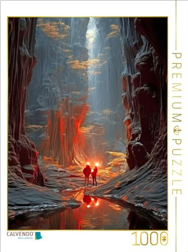 CALVENDO Puzzle Entdeckung Einer tiefen Felsschlucht | 1000 Teile Lege-Größe 64 x 48 cm Foto-Puzzle für glückliche Stunden