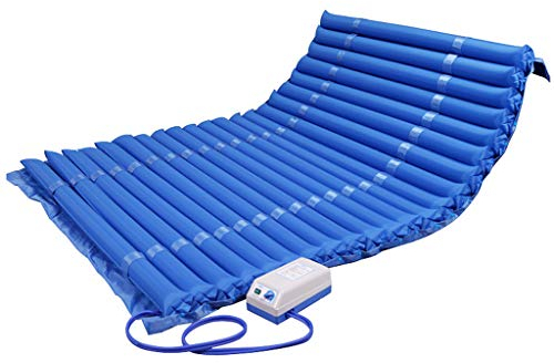 Anti-Dekubitus-Matratze, verbreiterte, bequeme Wechselluftdruckmatratze mit Pumpe, aufblasbare Bett-Luftauflage, Vorbeugung von Dekubitus und Bett-Luftmatratze, druckentlastende Matratzenauflage It's