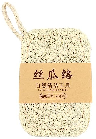 Shurzzesj Loofah Dish Sponge | Quick Dry and Hangable Loofah Dish Brush Recyclable | Luffa Section Dishwashing Towel, Luffa Pulp Dishwashing Brush for Dishes Cleaning Scrubbing
