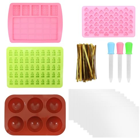 YUXUAN Juego de 6 moldes de silicona semiesférica de chocolate, para gofres, caramelos, gelatinas, chocolate, etc. Ideal para reuniones familiares, creaciones de padres e hijos.