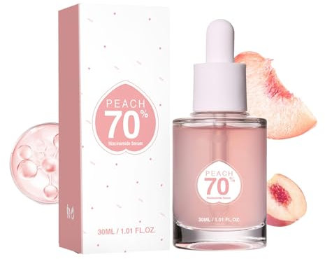 Peach 70% Niacin Serum, Pfirsich 70% Niacin-Serum, Brightening Hydrating Face Oil Hyperpigmentation Treatment - 30ml (1PCS)