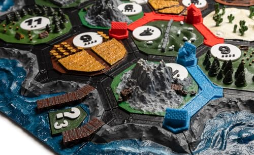 3D Siedler zum selbst bemalen inkl. Box 180+ Teile - Made IN Germany (Basisspiel (3-4 Spieler))
