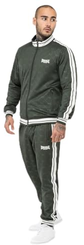 Lonsdale Herren Ashwell Trainingsanzug, Olive/White, XXL