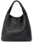 oscaurt Tragetasche für Damen, gewebte Ledertasche, gewebte Tragetasche, Damen-Handtaschen, Schultertaschen, Einkaufstasche, Top-Griff, Tasche mit Beutel, Geldbörse, Schwarz , Large