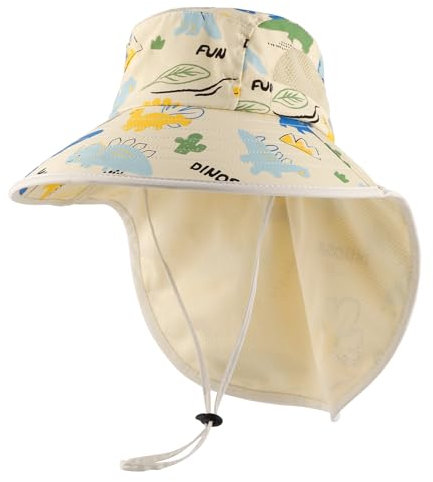 MK MATT KEELY Sonnenhut Kinder UV Schutz 50+ Mädchen Jungen Schirmmütze Sommer mit Breiter Krempe für 3-12 Jahre