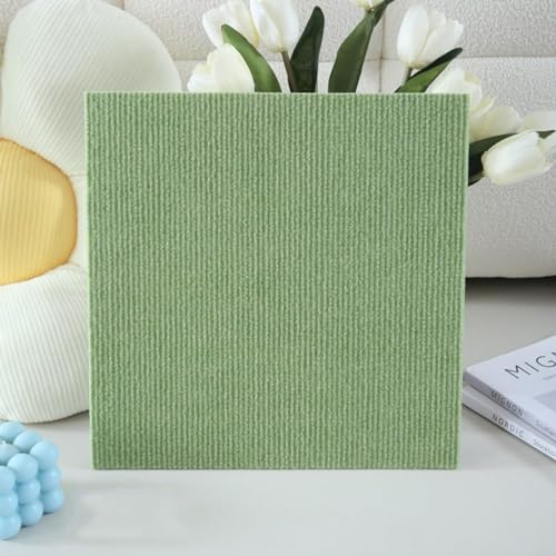 DIY Teppichfliesen for Zuhause, 30,5 x 30,5 cm, abnehmbarer Teppich, quadratisch, 10 Stück, selbstklebende Teppichfliesen for den Wohnbereich, abziehen und aufkleben, Bodenschutz, waschbar Spleißböden