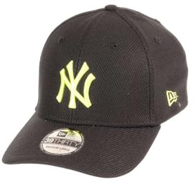 New Era New York Yankees MLB Diamond Era Black Yellow 39Thirty Stretch Cap - L-XL (7 1/8-7 5/8)