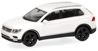 Herpa Modellauto VW Tiguan, oryxwhite, Miniatur im Maßstab 1:87, Sammlerstück, Made in Germany, Modell aus Kunststoff