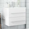 ShGaxin Meuble de salle de bain avec lavabo intégré blanc, meuble bas lavabo, armoire sous lavabo - 3278764