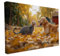 druck.de Keilrahmen - Katzen und Hunde Motive - Wandbild auf Künstler Leinwand – Hochwertiger Kunstdruck - 2cm Holzrahmen mit 280g Canvas - Katz und Hund, 60x40 cm - Quer