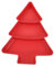 TOPBATHY piatti a forma di albero di natale caramella trattare vano vassoio di frutta vassoi da portata per alberi vassoio dell'albero di natale plastica rosso Riutilizzabile