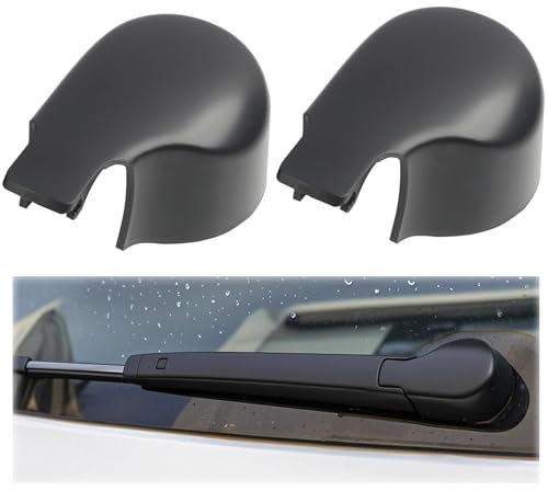 2 PCS Capuchon d'bras d'essuie-glace Arrière Parfaitement Compatible Golf 6, MK7, Passat B8, 5K6, Remplacement Référence 5K6955435 / 5K6955427A, Plastique Résistant