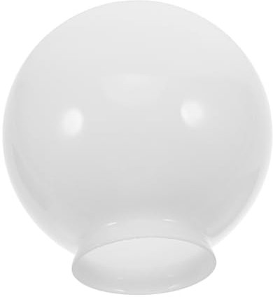 POPETPOP Glass Abat-Jour En Verre Blanc Laiton OpaleSphéRique 6.5 Pouces Pour Lampe De Plafond Anti-ÉBlouissement DéCoration IntéRieure Salon Chambre