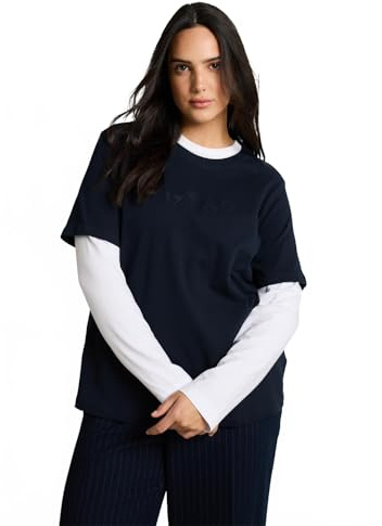 TOM TAILOR Damen Plussize T-Shirt mit Muster