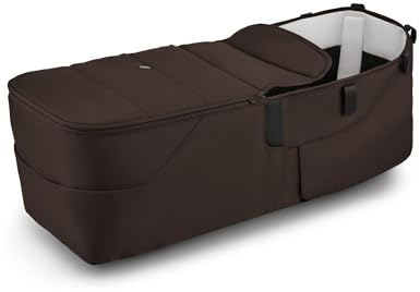 Bugaboo Donkey 6 Twin Liegewannen-Bezugsset, verwandelt den Donkey 6 Double in einen Zwillingskinderwagen für Neugeborene & Kleinkinder, Geschwisterwagen, leicht umzubauen, Cocoa Brown