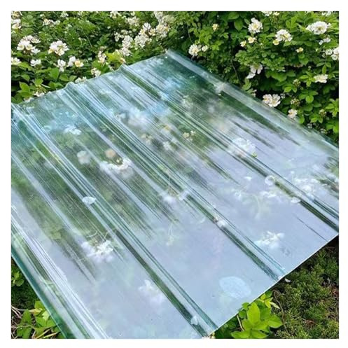 Sonnenschutzplatten Welldachziegel Flexibel Kunststoff Dachplatten Hotels Parkhäuser(4pieces,0.9x1m/2.95x3.28ft)