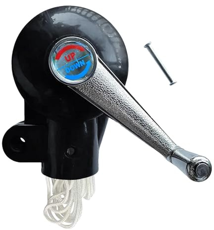 Piezas de repuesto para sombrilla romana, accesorios para sombrilla de patio con pieza de repuesto de cuerda, mecanismo de manivela para sombrilla para exteriores que permite un cierre suave y