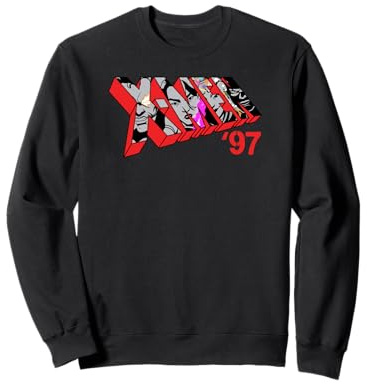 Marvel Studios X-Men '97 Logo Cable Psylocke Jubilee Sunspot Sweatshirt
