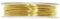 Craft Factory The Coloured Brass Wire - Gold, 5m x 0.5mm