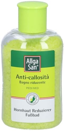 Allga San Bain de Pieds | Réducteur de Callosités | Action Rafraîchissante, 350 g