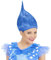 W WIDMANN MILANO Party Fashion 02099 - Perücke Troll, blau, Kobold, Karneval, Mottoparty