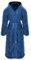 Gräfenstayn® Damen & Herren Kuschelfleece Bademantel mit Kapuze Größe S-XXXL mit Öko-Tex Standard 100 Flanell Fleece (M, Blau)