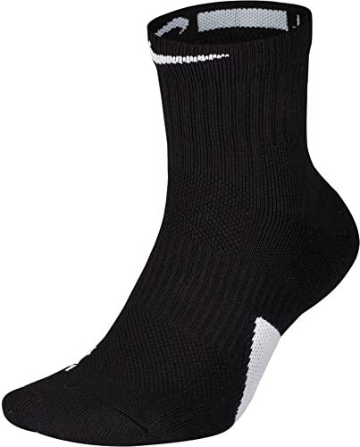 NIKE SX7625-013 Elite Mid Socks Unisex Schwarz/Weiß/Weiß XL
