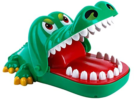 Sipobuy Crocodile Toy Classic Mund Zahnarzt Biss Finger Familie Spiel Kinder Kinder Action Geschicklichkeit Spiel Spielzeug