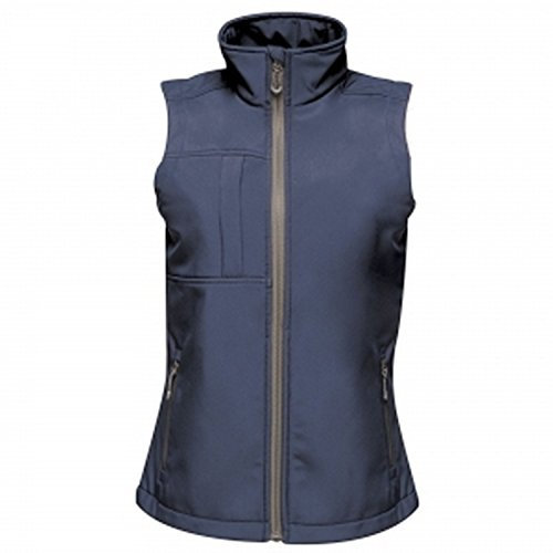 Regatta Gilet Softshell sans Manches Femme Imperméable, Respirant E Coupe-Vent Octagon II Bodywarmers Femme Navy(Seal Grey) FR: XL (Taille Fabricant: 18)