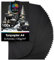 OfficeTree 100 x Tonpapier Schwarz A4 130g - Bastelpapier - Tonzeichenpapier zum Basteln & Malen & Drucken