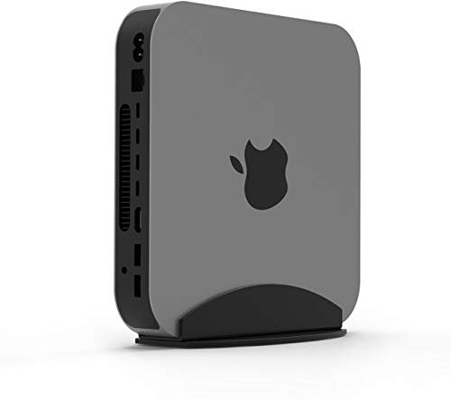 Bylitco Desktop Stand for Mac Mini 2010-2023,M1/M2,Vertical Holder,Perfect for Desk Organization and Heat Dissipation，Soft Cushioned Protection, Space-Saving Design- Black