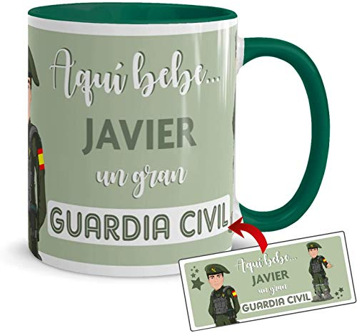 Kembilove Taza Guardia Civil – Tazas de café Personalizadas – Tazas Profesiones – Taza Café Aquí Bebe un Guardia Civil – Tazas Personalizadas con Nombre – Tazas navideñas Originales