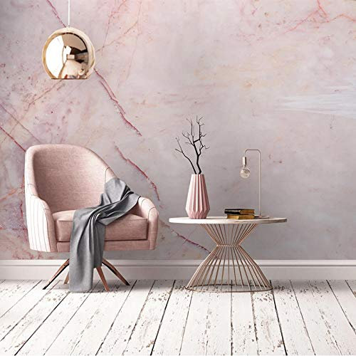 Benutzerdefiniertes Foto 3D Rosa Stein Marmor Muster Wasserdichte Leinwand Malerei Tapete Modernes Wohnzimmer Sofa Tv Hintergrund Wandbild,350 * 256Cm