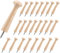 24 Pieces Wooden Shaker Peg 2.9 Inch Long Wood Wall Mounted Screw-on Shaker Pegs Unfinished Wood Shaker Rack Wood Coat Hooks Hanger for Hanging Clothes Hat Towel DIY Paint Color