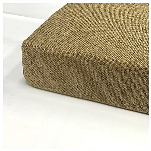 bandezid Bankauflage Stuhlkissen Bank Sitzkissen Verdicken Schwamm 8cm Gepolstert Bank Kissen Indoor Outdoor Lange Sitzkissen Mehrere Farben und Größen-Kaffee 200x40x8cm(79x12x3.2in)