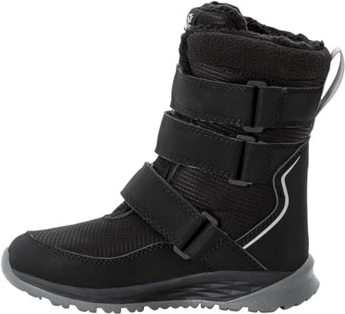 Jack Wolfskin Unisex Kinder Polar Boot Texapore High Vc K, Black / Grey, 35 EU