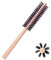 Pequeño Cepillo de Pelo Redondo Para Cabello Fino, Flequillo, Barba, Rizado y Recto - Adecuado Para Mujeres y Hombres - Ideal Con Secador de Pelo