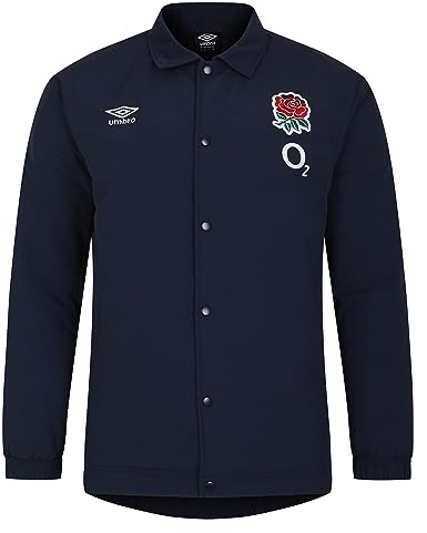 Umbro Herren England Rugby Coach Jacke 2023 2024 Oberbekleidung